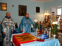 Божественная литургия в храме Введения во храм Пресвятой Богородицы с. Саумалколь 
