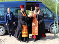 Ковчег с мощами святителя Луки архиепископа Крымского посетили г. Сергеевку, с. Тимирязево и с. Повозочное