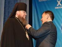 Епископ Петропавловский и Булаевский Владимир принял участие в ХХ сессии областной Ассамблеи народа Казахстана