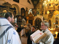 Божественную Литургию в храме Всех Святых возглавил епископ Петропавловский и Булаевский Владимир