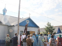 В празднование Боголюбской иконы Божией Матери епископ Петропавловский и Булаевский совершил Божественную Литургию в селе Боголюбово