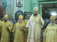 Всенощное бдение в Петро-Павловском соборе города Петропавловска