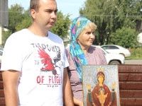 Крестный ход с иконой Божией Матери «Знамение» Абалацкая