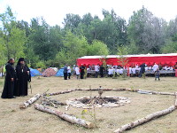 Преосвященный епископ Владимир посетил епархиальный лагерь «Малый Радонеж 2015»