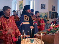 Престольный праздник в селе Тимирязево. Епископ Петропавловский и Булаевский Владимир возглавил Божественную Литургию