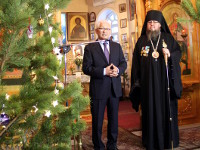 Аким Северо-Казахстанской области Султанов Е.Х. поздравил православных христиан с праздником Рождества Христова
