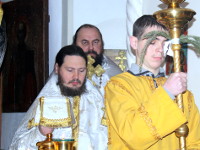 Божественная литургия в день празднования Обрезания Господня в храме преподобного Сергия Радонежского г. Сергеевка