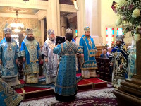 Преосвященнейший Владимир, епископ Петропавловский и Булаевский сослужил Главе Митрополичьего округа в городе Алма-Ата
