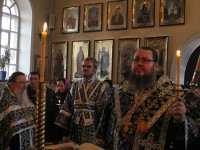 Правящий архиерей возглавил великопостную вечерню в кафедральном соборе города Петропавловска 