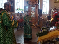 День памяти преподобного Далмата Исетского  и Петра и Февронии Муромских  отметили в Вознесенском кафедральном соборе