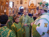 Память «игумена земли русской» почтили в Вознесенском кафедральном соборе