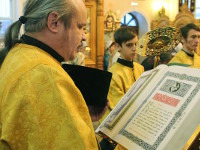 В первый день нового года епископ Петропавловский и Булаевский Владимир совершил Божественную Литургию в кафедральном соборе