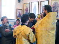 В первый день нового года епископ Петропавловский и Булаевский Владимир совершил Божественную Литургию в кафедральном соборе