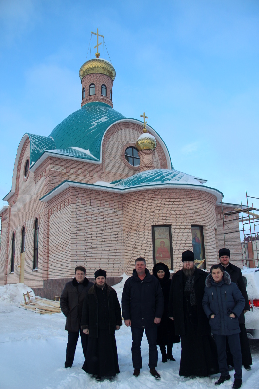 Визит Преосвященнейшего епископа Владимира к месту строительства Севастиано-Магдалининского храма