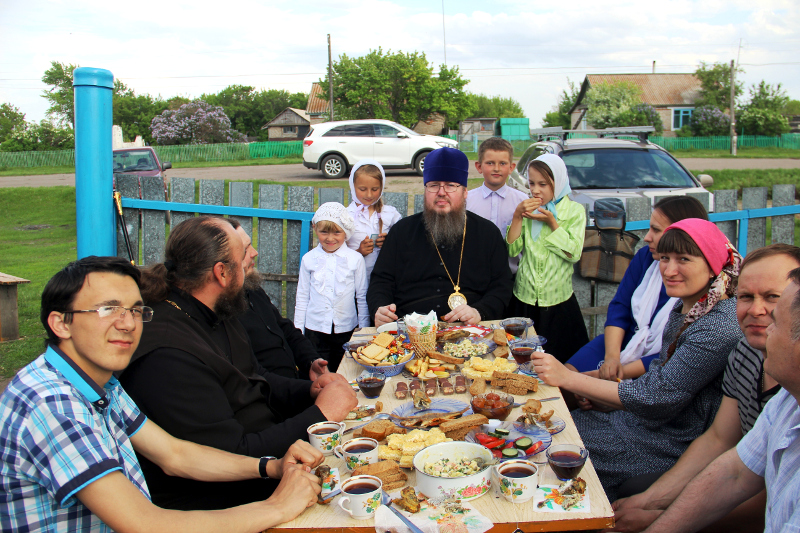 Архипастырский визит в строящийся приход Покрова Божией Матери села Новопокровка