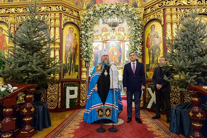Главе Православной Церкви Казахстана вручен орден Парасат (Благородство)