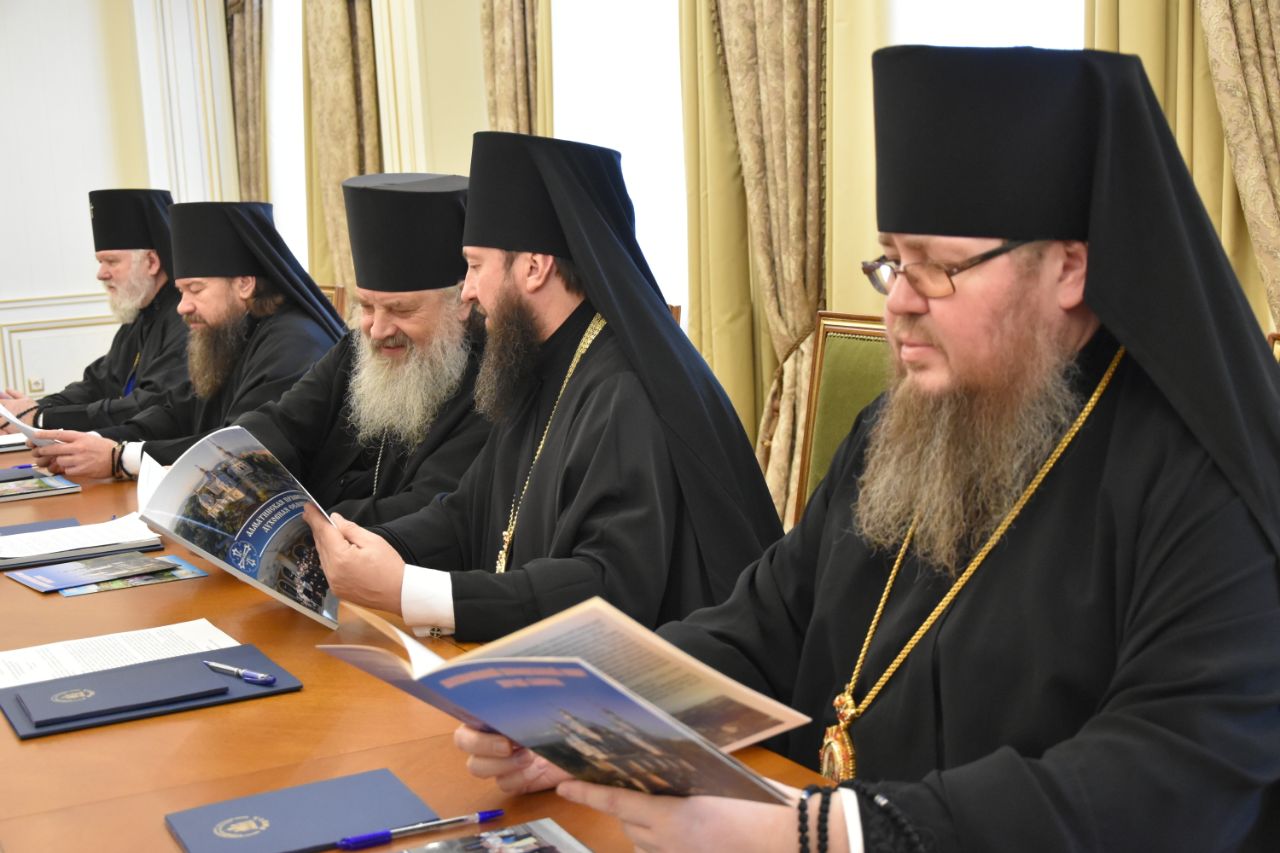 Преосвященнейший епископ Владимир принял участие в первом в этом году заседании Казахстанского Митрополичьего округа