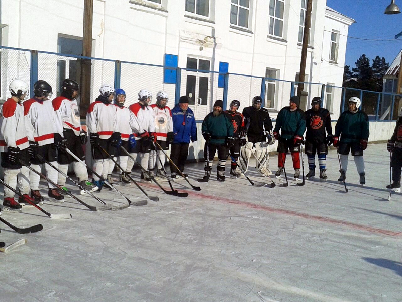Хоккей в селе Пресновка