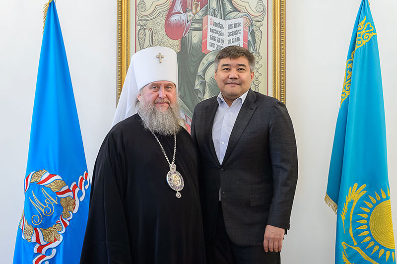 В Астане прошла встреча членов Синода Казахстанского Митрополичьего округа с министром общественного развития Республики Казахстан