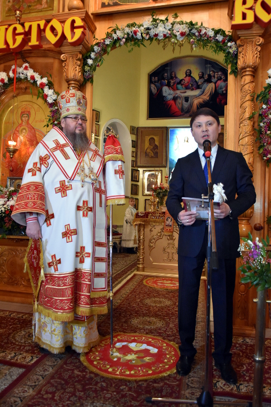 Заместитель акима области Руслан Канатханович Алишев поздравил православных христиан с праздником Пасхи Господней