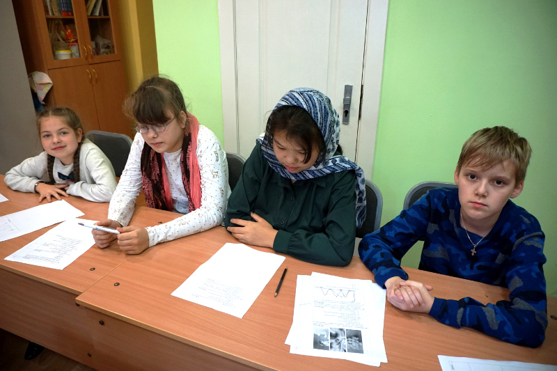 Ребята из воскресной школы Вознесенского кафедрального собора приняли участие в Международной интернет-карусели