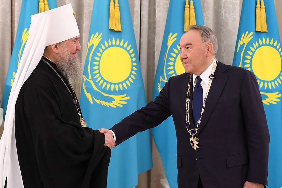 Состоялась встреча Первого Президента Казахстана Н. А. Назарбаева и митрополита Астанайского и Казахстанского Александра