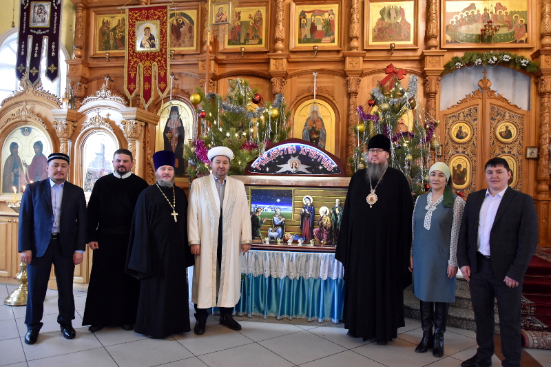 Руководители Религиозных Объединений Северного Казахстана поздравили православных верующих с праздником Рождества Христова
