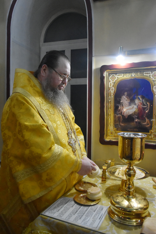 Архиерейская Литургия в храме священномученика Мефодия Петропавловского