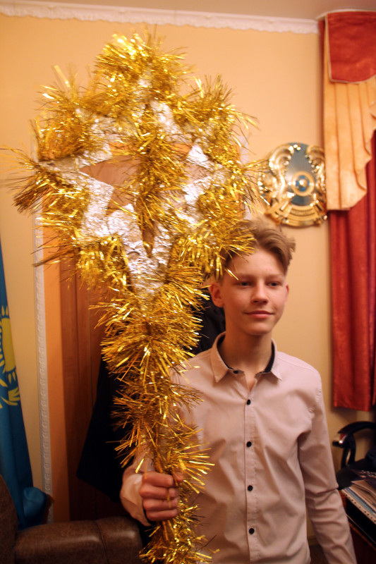 Поздравление правящего архиерея воспитанниками школы в честь прп. Сергия Радонежского
