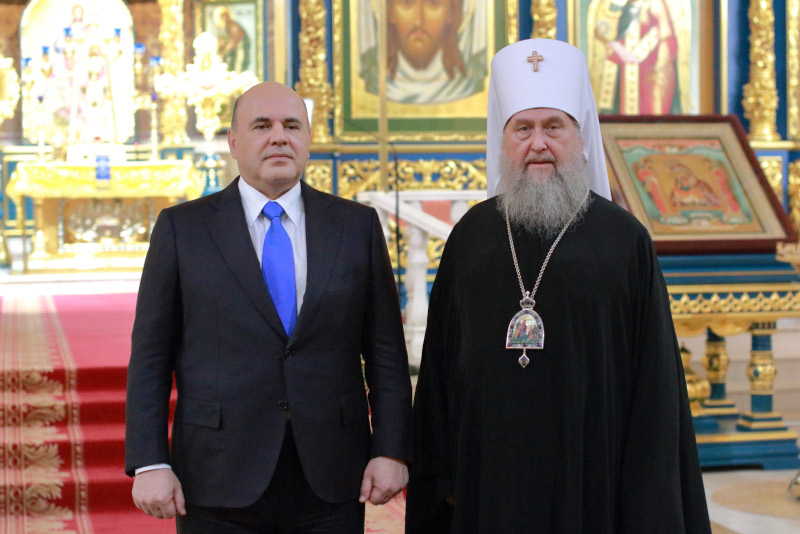 Успенский кафедральный собор столицы посетил Председатель Правительства Российской Федерации М. В. Мишустин