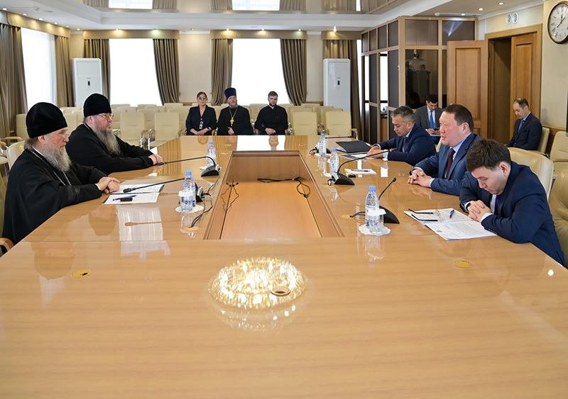 Состоялась встреча Главы Православной Церкви Казахстана с акимом Северо-Казахстанской области