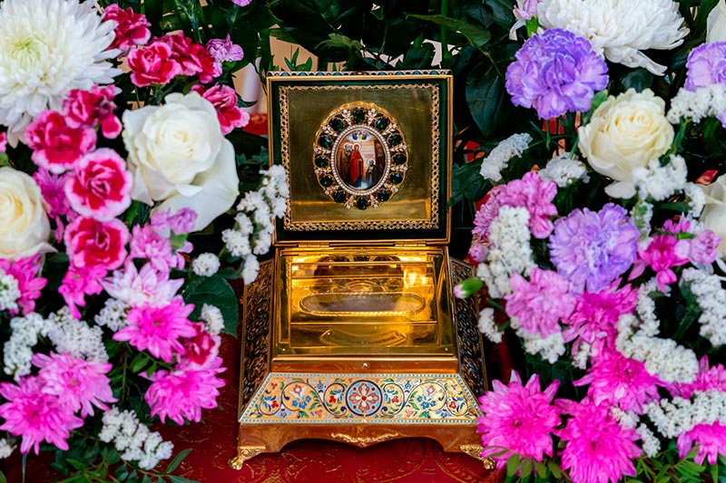 Завершилось пребывание ковчега с мощами преподобного Сергия Радонежского в Петропавловской и Булаевской епархии