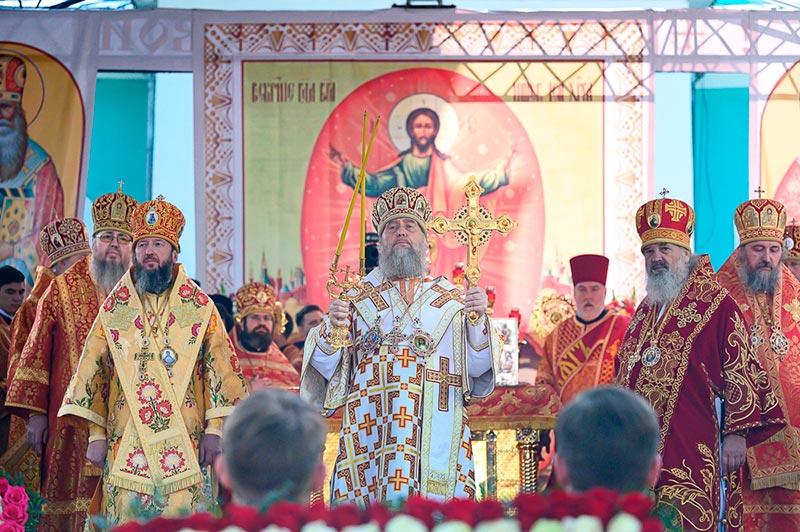 Управляющий епархией принял участие в торжествах по случаю 20-летия образования Митрополичьего Округа в Республике Казахстан 