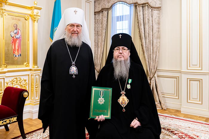 Управляющий епархией был награждён орденом Православной Церкви Казахстана