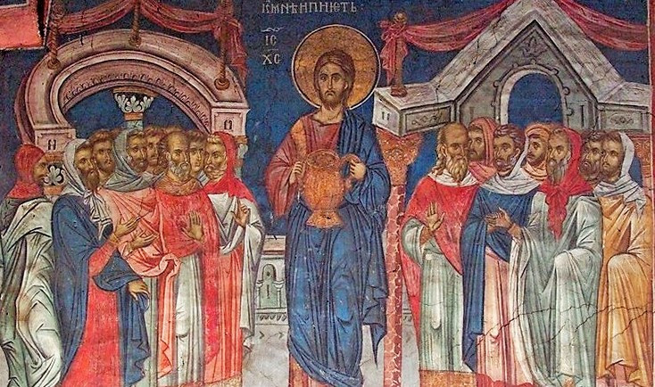 Праздник Преполовения Пятидесятницы в главном храме Петропавловска