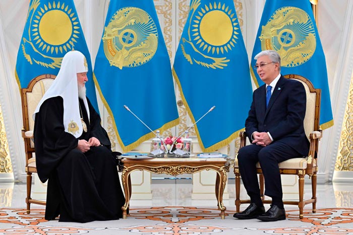 Состоялась встреча Святейшего Патриарха Кирилла с Президентом Республики Казахстан К.-Ж.К. Токаевым