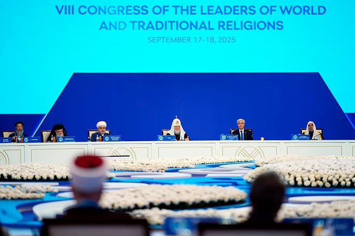 Выступление Святейшего Патриарха Кирилла на открытии VIII Съезда лидеров мировых и традиционных религий