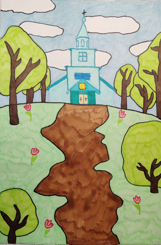 Дети под Покровом Пресвятой Богородицы