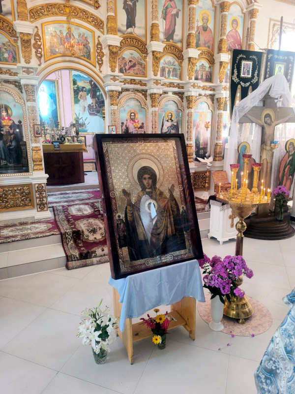 Чествование иконы Божией Матери «Знамение» Абалакская — Архангельская в Кызылжарском благочинии