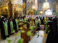 В канун праздника Троицы Предстоятель Русской Церкви совершил всенощное бдение в Троице-Сергиевой лавре
